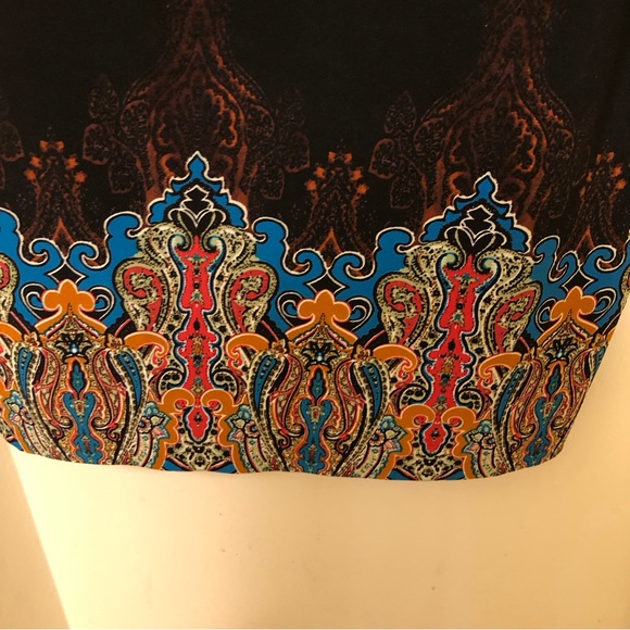 Carmen Carmen Marc Valvo W Size M  Crew Neck 3/4 Sleeve  M/Black Sheath Dress - Picture 7 of 11